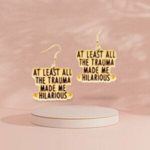 Hilarious Trama Earrings